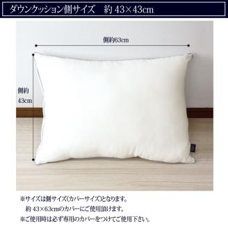 【ando more】日本製ダウンクッション（43×63㎝）　40-27