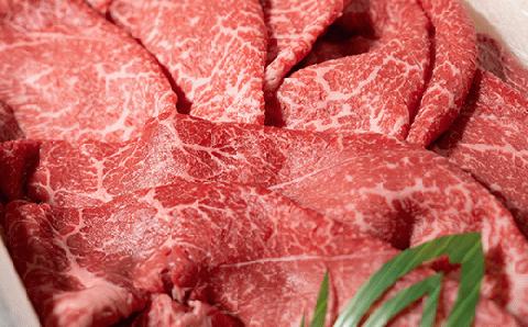 【川岸畜産】神戸ビーフ 牝　モモ肩すき焼き・しゃぶしゃぶ用 １ｋｇ　43-3