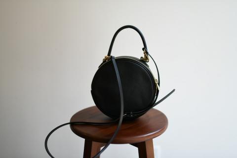 【horii.】ラウンドバッグ "アドレ プチ"ショルダーベルト付 (162-2)