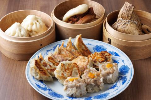 【点心６種 究極の全部セット】台湾ちまき・シューマイ・豚まん・角煮バーガ・ぎょうざ・エビニラまんじゅう（計68個）セット ～地元で大人気の「笑仁。」の逸品～　55-23