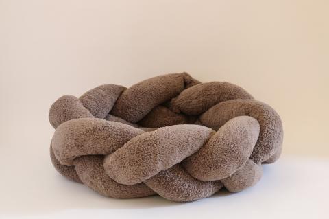 【ペット用ビーズソファ】sopo me サラウンドクッション（ＴｙｐｅＨ） Ｍサイズ モカ　（48-9-1）