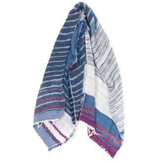 【tamaki niime】播州織コットン100％ ルーツショール（ミドル）　22-4