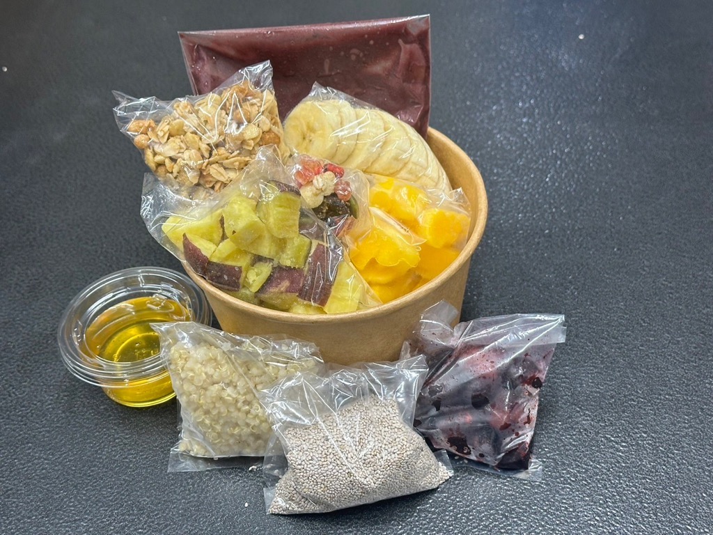 超熟成蜜芋「こいもあまいも」紅はるかのアサイーボウル1セット（05-62）