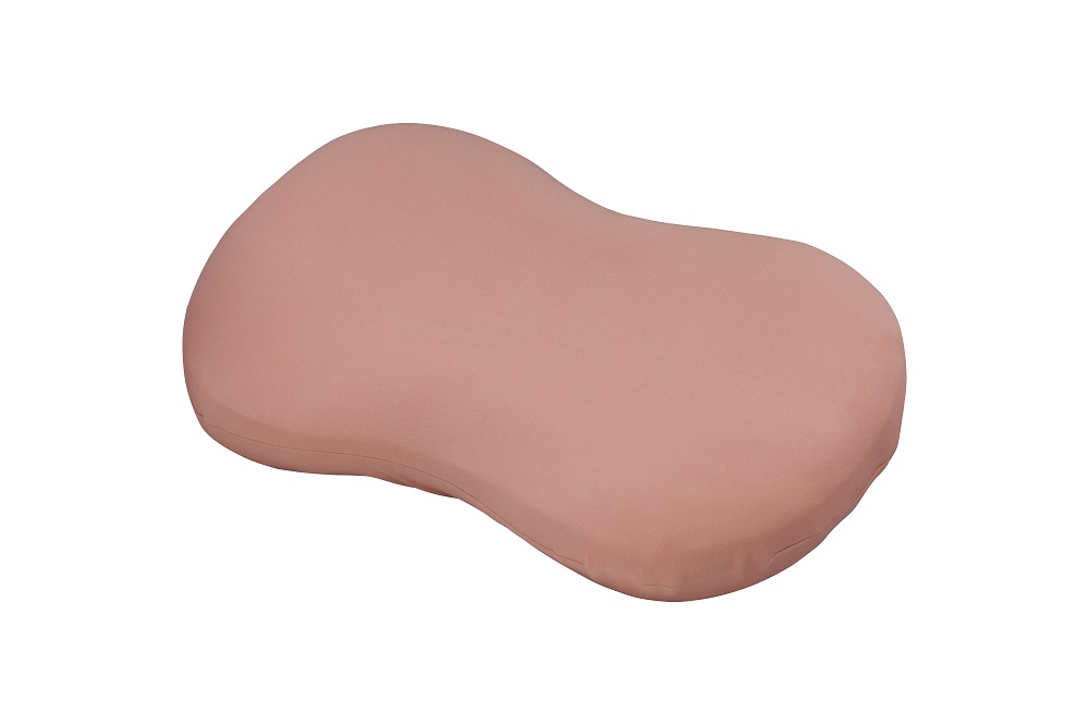 （エアウィーヴ グループ）ロフテー「9セルピロー エラスティックパイプ×エアファイバー®（専用カバー付き）」（186-1） 枕カバー：ピンク　高さ：4号