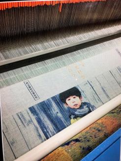 【写真ファブリックパネル】播州織生地オリジナル写真織りインテリア　57-1