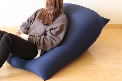 【特大ビーズソファ】DaractionⅡ（ネイビー）　27-5-2