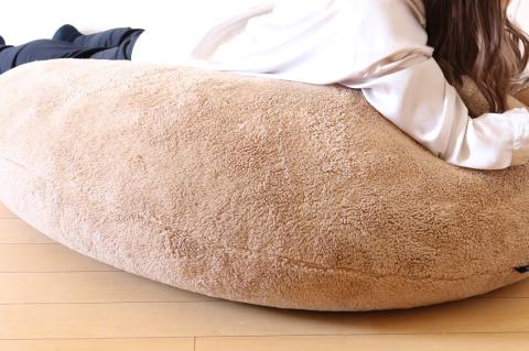 【さらに特大ビーズソファ】DaractionⅢ（ベージュ）　44-32-2