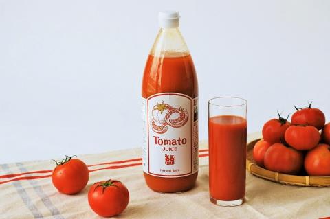 【無添加】 さわやか旨味トマトジュース 2本セット（1リットル×２） 10-16