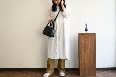 【horii.】 クラシックバッグ "エマ”　ブラック　ショルダーベルト付 (143-2)