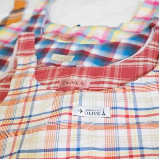 【ハンドメイド】播州織エコバック　(06-1)