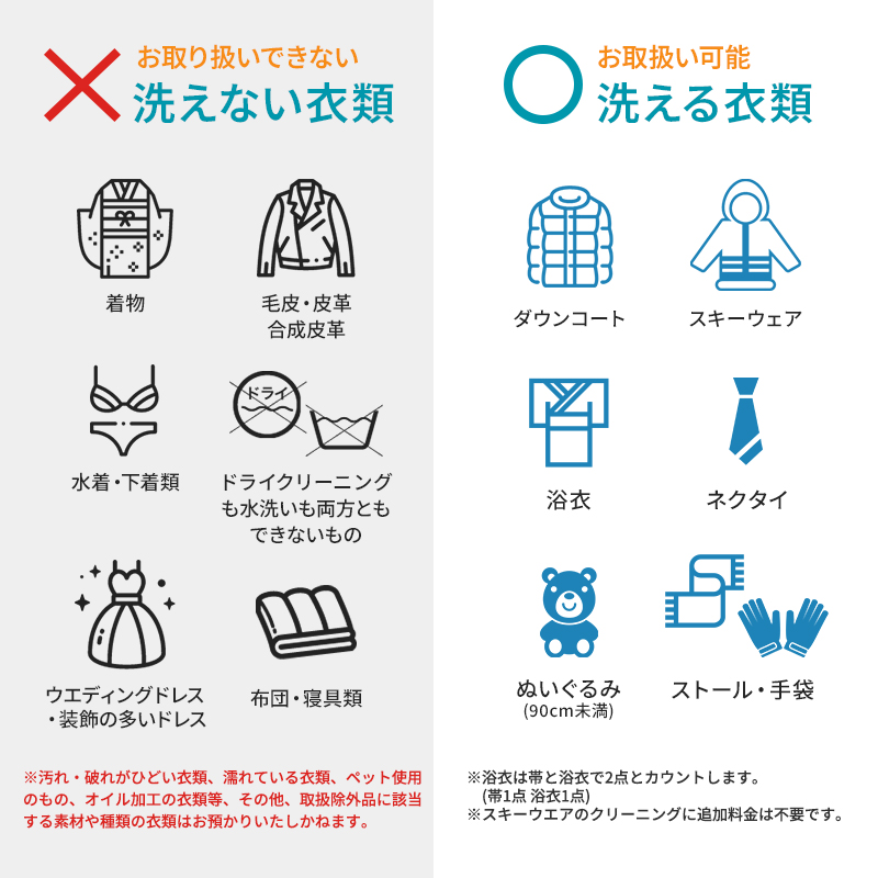 【リナビス】クリーニング＋保管　<衣類３点> ６つの無料サービス付き　26-5