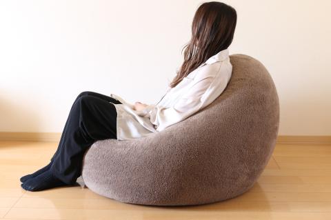 【さらに特大ビーズソファ】DaractionⅢ（モカ）　44-32-1