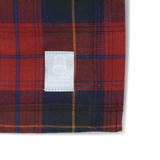 【播州織】トリプルガーゼ　フェイスタオル レッド　（08-33-1）