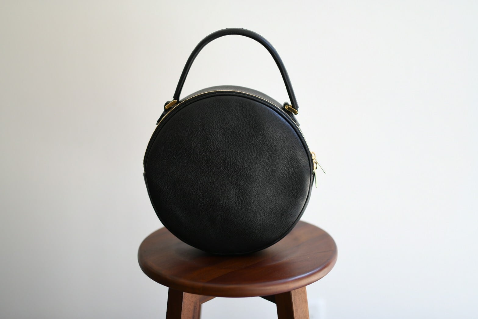 【horii.】ラウンドバッグ "アドレ プチ"ショルダーベルト付 (162-2)