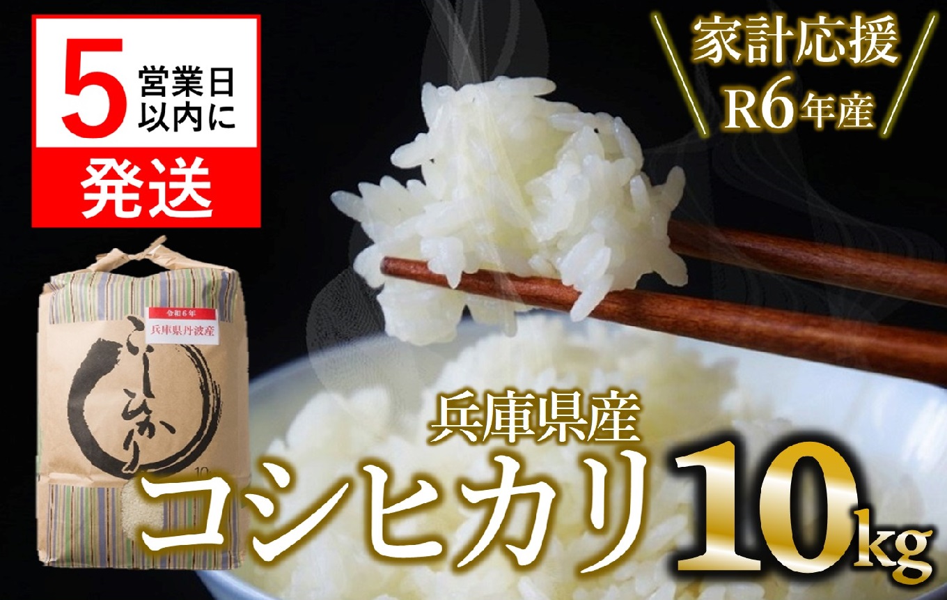 【スピード発送】【家計応援_数量限定】令和6年産 コシヒカリ 10kg 白米 (20-58)