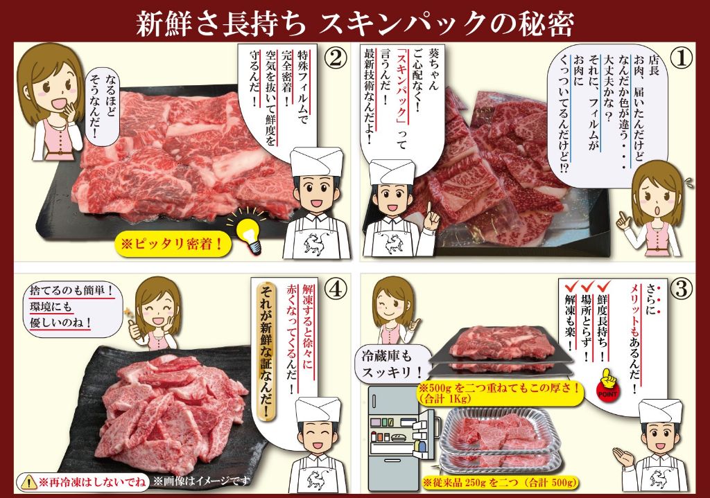 神戸牛(神戸ビーフ)訳あり 切り落とし肉 500g×2 計1kg