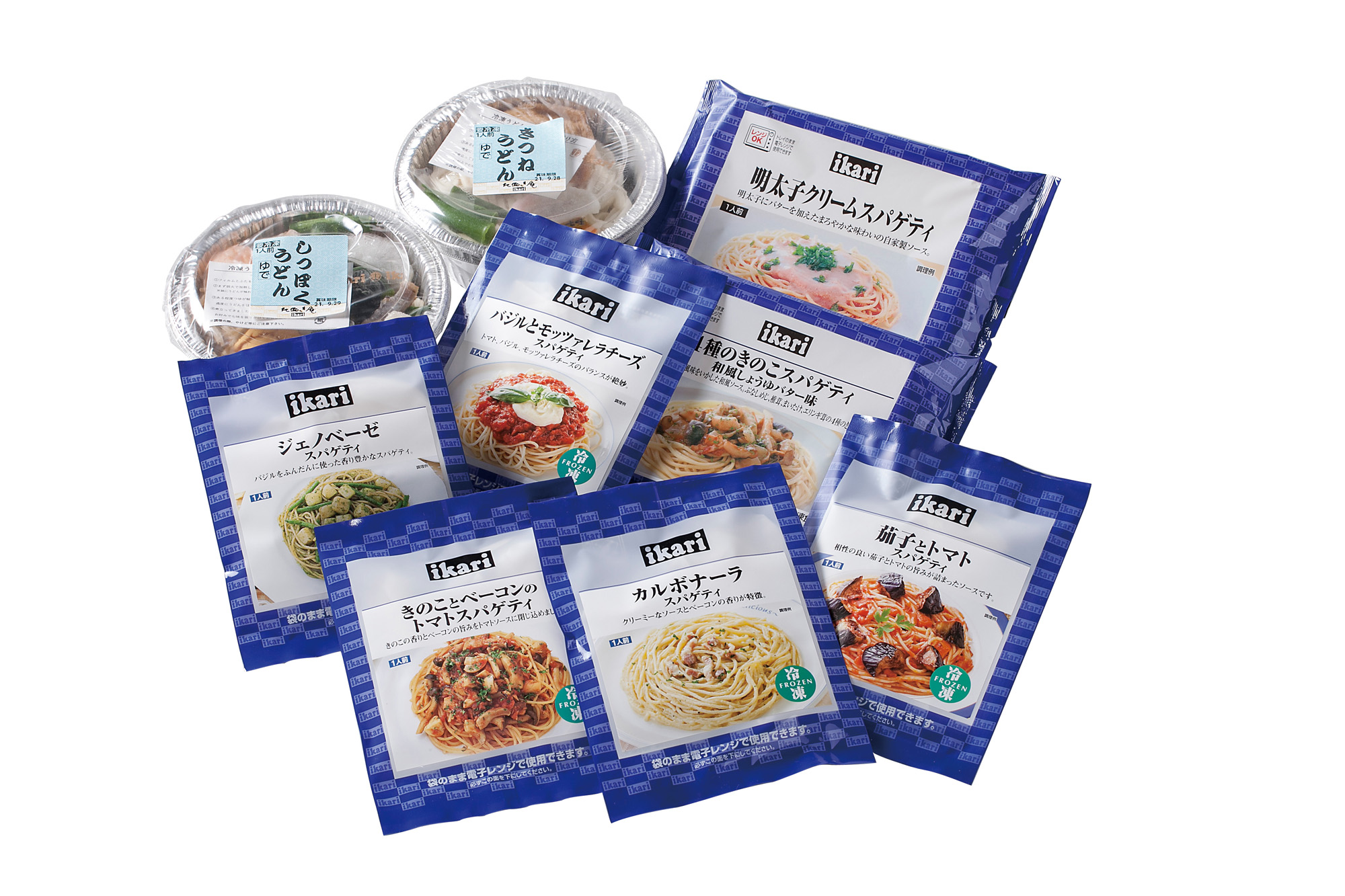 いかり　冷凍スパゲティとうどんのセット