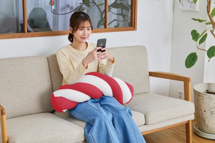 MOGU ツイストマシュマロ〈ロング〉 イチゴ イチゴ