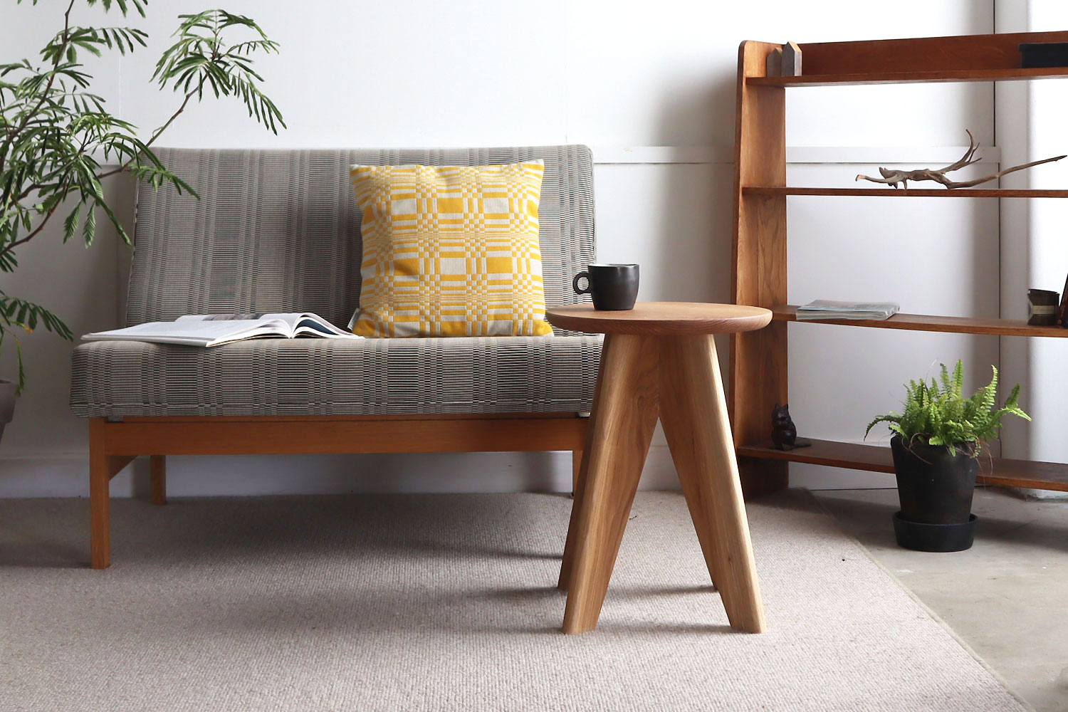 F.B.Fスツール/サイドテーブル オーク