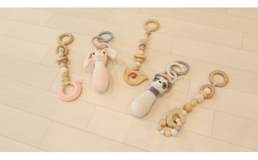 HOPPL（ホップル） amimals ベビージムセット ホワイト／ラトル amimals ベビージムセット ホワイト／ラトル