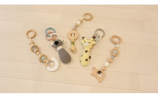 HOPPL（ホップル） amimals ベビージムセット シーグリーン／ラトル amimals ベビージムセット シーグリーン／ラトル