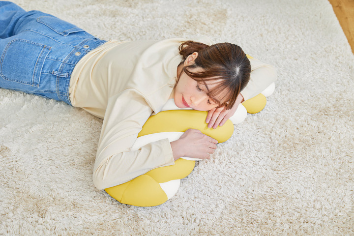 MOGU ツイストマシュマロ〈ロング〉 レモン レモン