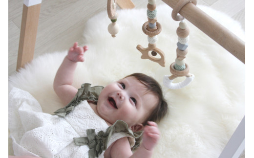 HOPPL（ホップル） amimals ベビージムセット ホワイト／ラトル amimals ベビージムセット ホワイト／ラトル