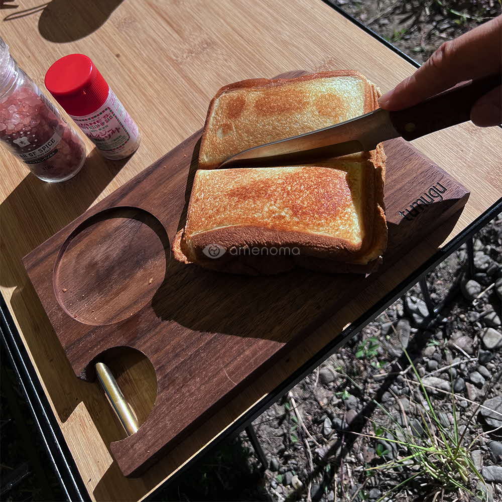 Camp plate solo　両面使えるキャンプ調理プレート