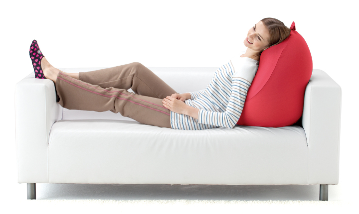 MOGU フィットチェア（本体＋カバー） レッド レッド