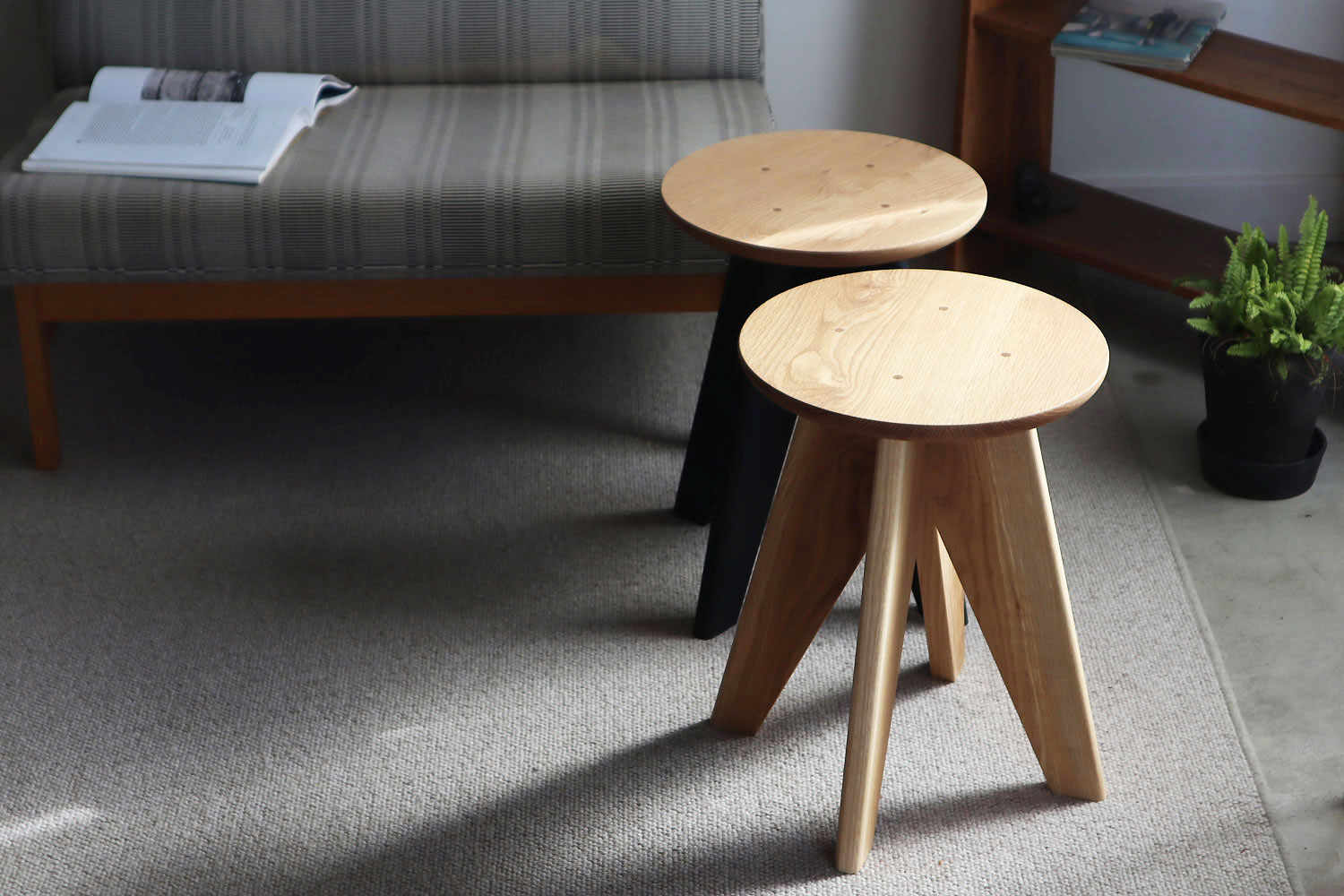 F.B.Fスツール/サイドテーブル オーク