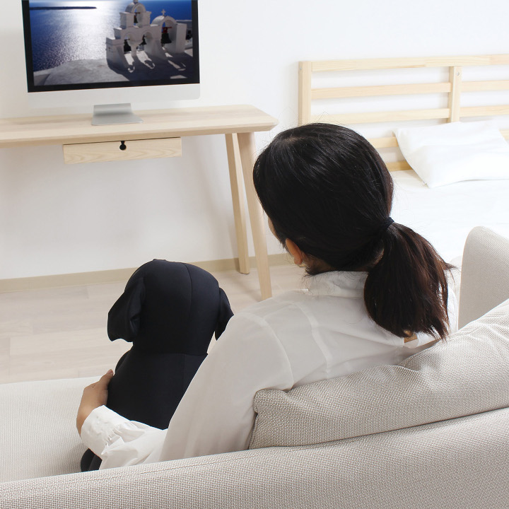 MOGU おすわりラブラ ブラック ブラック