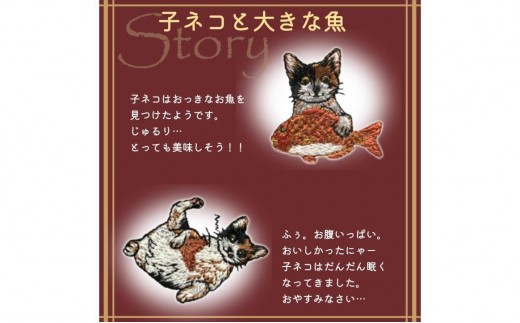 おはなし靴下 ギフトボックス ミケネコ キッズ ネイビー ネイビー