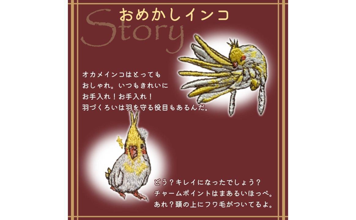 おはなし靴下 ギフトボックス オカメインコ レディース グレー グレー