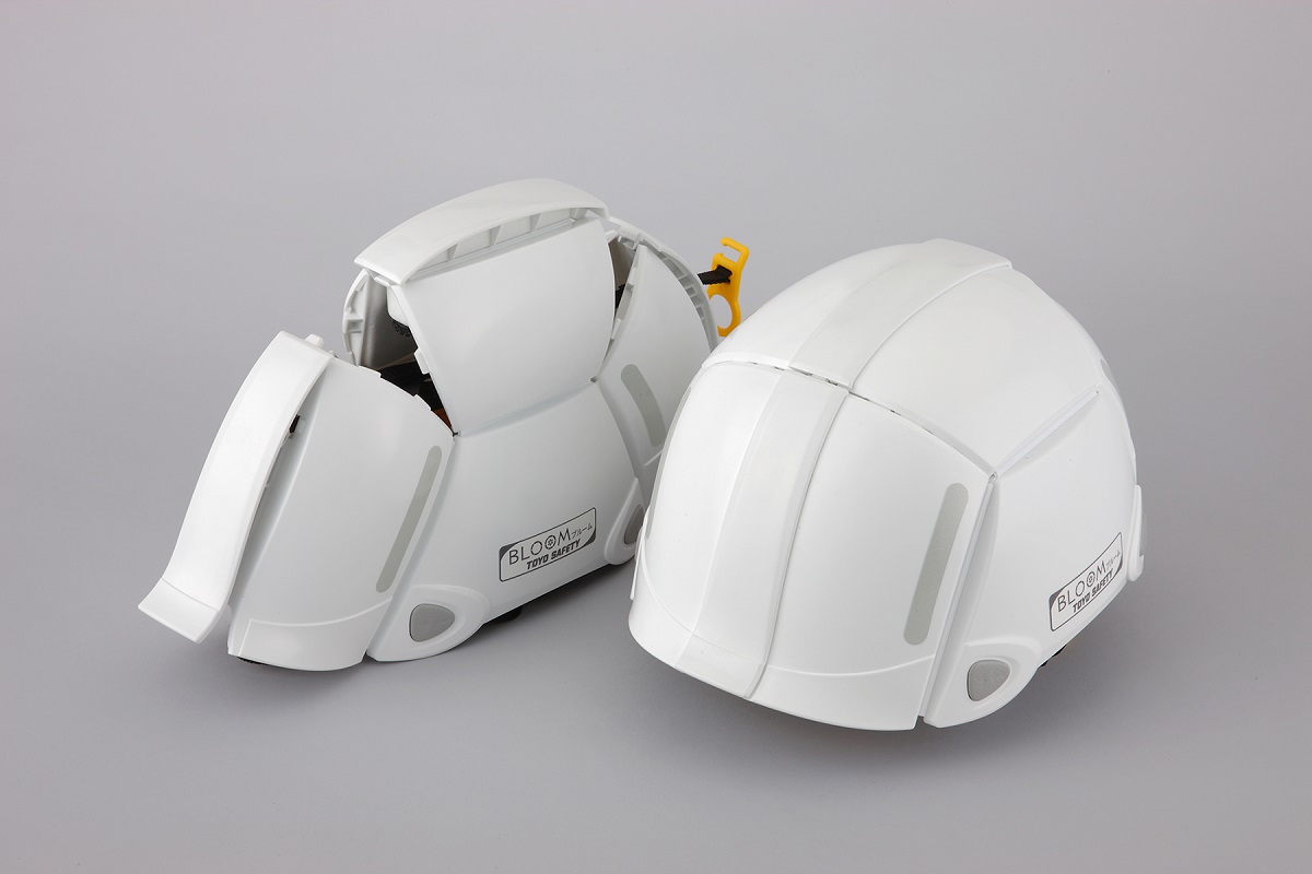 ～まさかの時の備えに～防災用折りたたみヘルメット ブルーム 1個