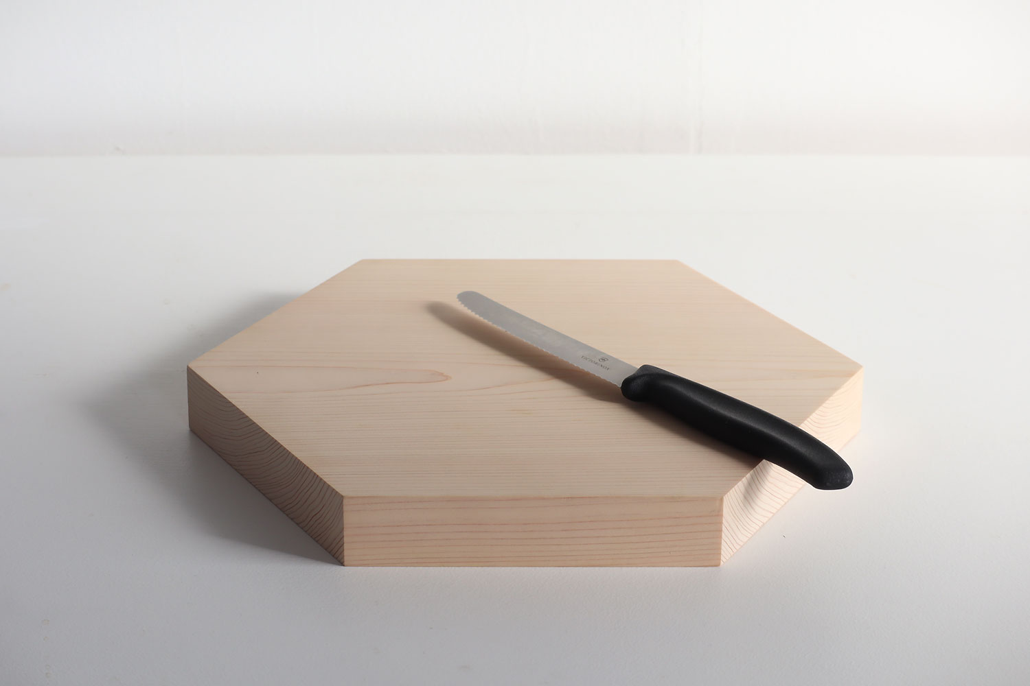 檜 六角形のまな板 カッティングボード キッチン雑貨