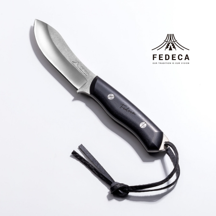 【FEDECA】 ブッシュクラフトナイフ プレーンブラック 001077