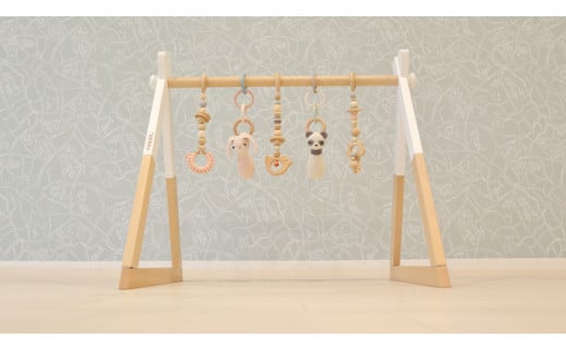 HOPPL（ホップル） amimals ベビージムセット ホワイト／ラトル amimals ベビージムセット ホワイト／ラトル