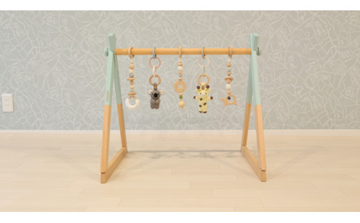 HOPPL（ホップル） amimals ベビージムセット シーグリーン／マスコット amimals ベビージムセット シーグリーン／マスコット