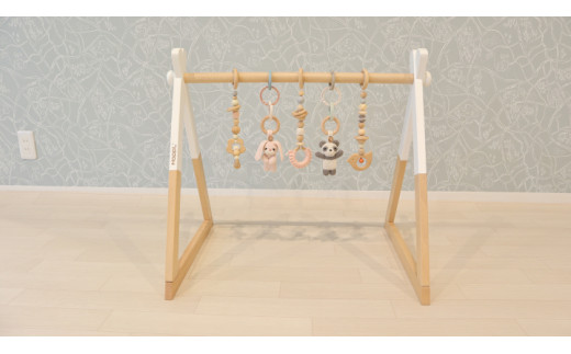 HOPPL（ホップル） amimals ベビージムセット ホワイト／マスコット amimals ベビージムセット ホワイト／マスコット