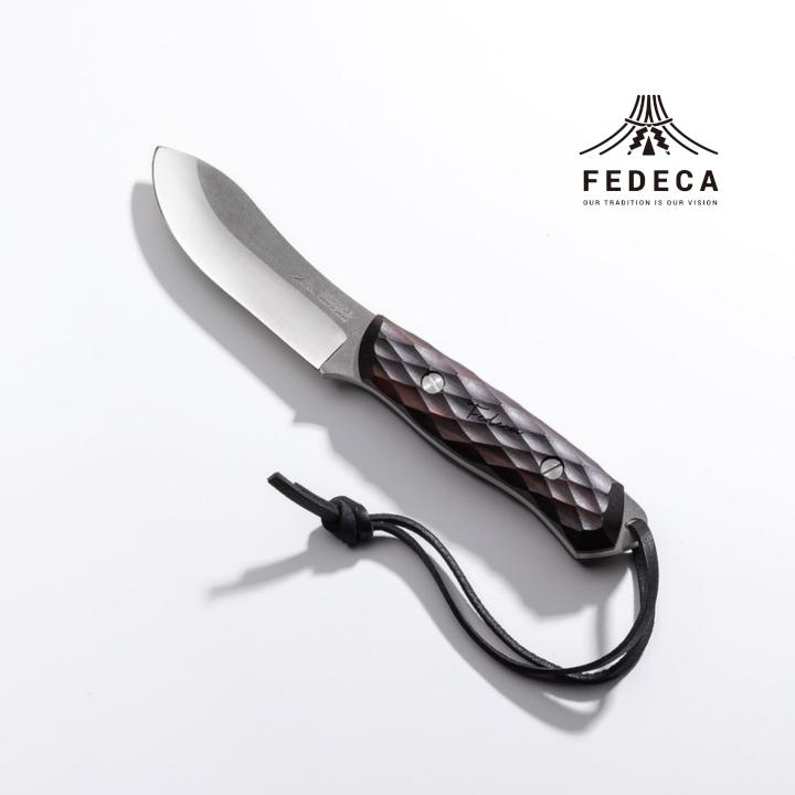 【FEDECA】ブッシュクラフトナイフ名栗黒檀 001231