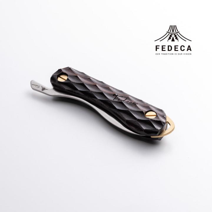 [FEDECA]折畳式料理ナイフ Solo 名栗黒檀 001235