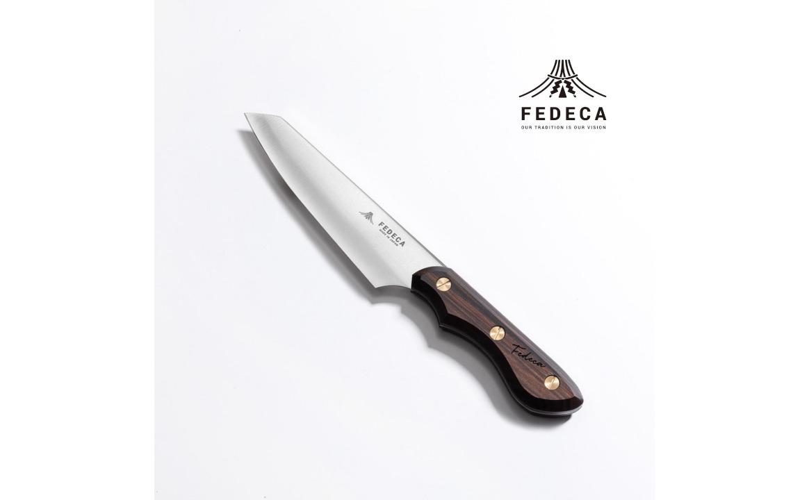 [FEDECA]三徳包丁 小 プレーン黒檀 001240