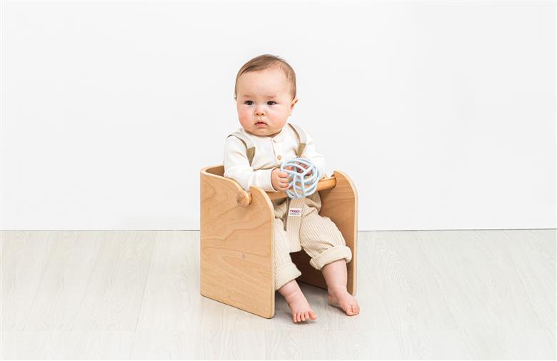 HOPPL【アウトレット】コロコロベビーチェアBL KWNBV306