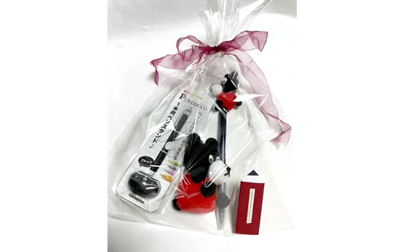 寺田マユミデザイン　ブングマキーホルダーとペンスタンド付きボールペン KWNA012