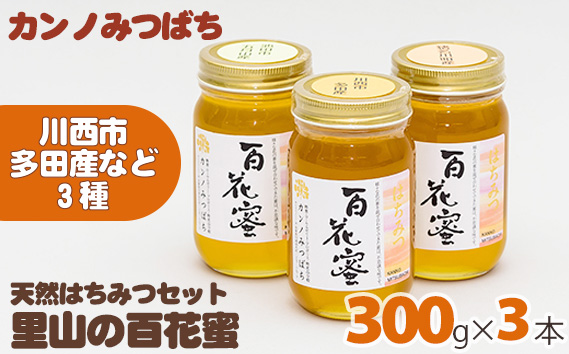 里山の百花蜜300gセット（天然はちみつセット） KWNL002