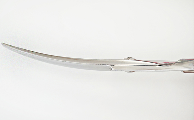 【トリミングシザー】ローズクォーツ　カーブシザー　6.0インチ