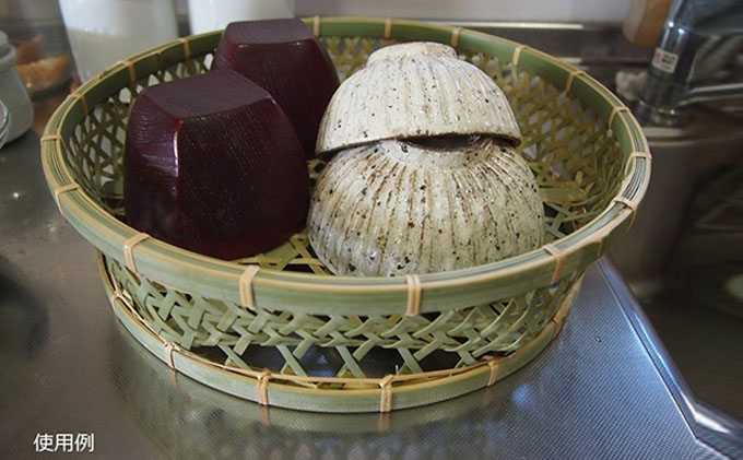 【一点ずつ手作り】自然素材にこだわった椀籠（浅型） 工芸品 雑貨 日用品 竹籠 かご カゴ