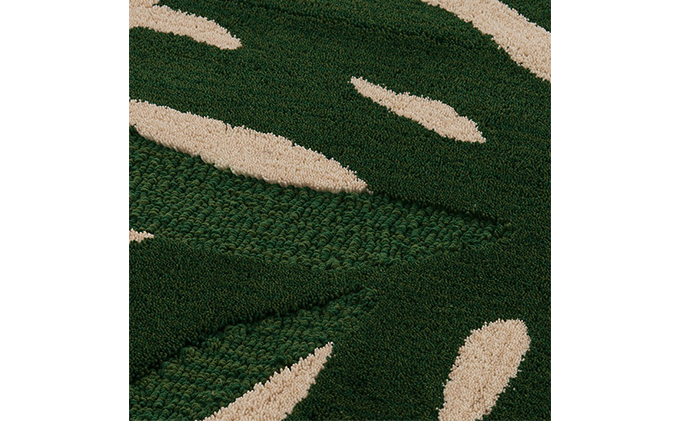 M+home　モンステラ　インテリアマット（約45×70cm）