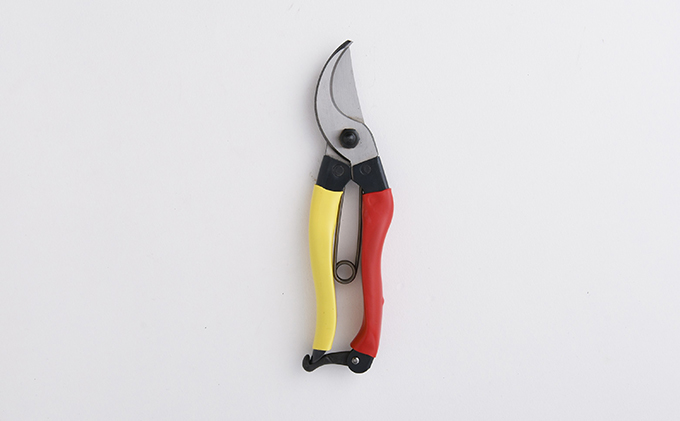 小野鉄 剪定鋏 180mm 赤黄柄 右手用