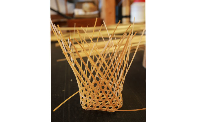 【一点ずつ手作り】自然素材にこだわったおにぎり籠 工芸